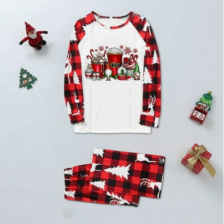 

Dad Printed Parent Home Warm Child Set Wear Two Pajamas Set Piece Christmas