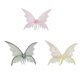 thumbnail image 1 of Disfraz de alas de hada y mariposa de 3 piezas para querubín, accesorio de fotos para fiesta Rosa Áureo y Negro, 1 of 9