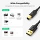 thumbnail image 1 of Cable de impresora UGREEN USB 2.0 - Cable de A a B-Male Cable USB A a, 1 of 2