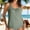 Swimwear-750Army Green, variant on Xdegoge Women's Tankini Tops Scoop Neck Shirred Pleated Front Loose Flowy Modest Tummy Control Bathing Suit Top Athletic Swim Summer Vacation Beachwear