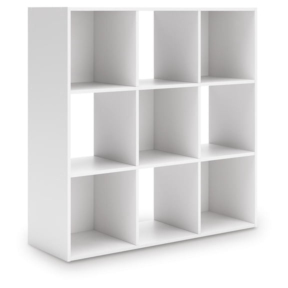 Signature Design by Ashley Onita 9 Cube Storage Organizer with White Finish
