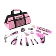 thumbnail image 1 of Juego de herramientas DIFFLIFE Pink de 126 piezas con bolsa de herramientas de 13 pulgadas para mujer, 1 of 7