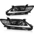 thumbnail image 3 of ECCPP Headlights Assembly For Toyota For Camry 2010-2011 Headlamps Black Housing Amber Reflector Clear Lens, 3 of 4