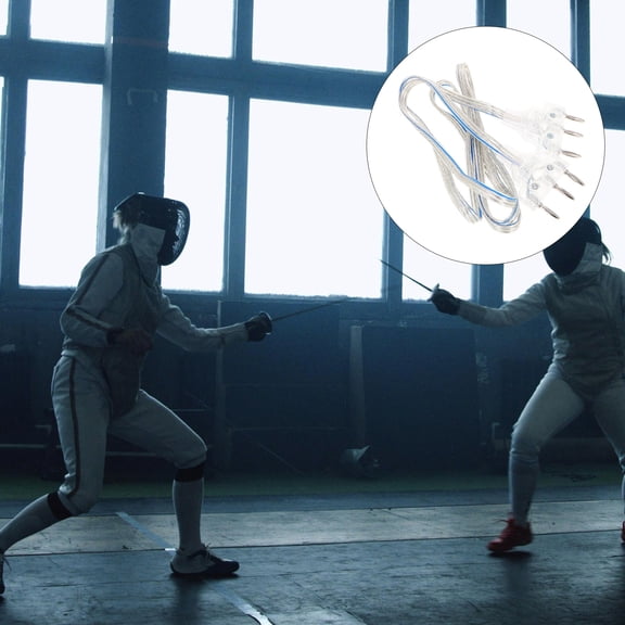 FUTUREORYY Fencing Device Cord 1Set 180.0x4.8x1.7in Stainless Steel for Fencers and Recreational Activities