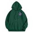 thumbnail image 5 of Women's Letter Print Hoodies Long Sleeved Hoodie With Pockets Tan Hoodie Long Sleeve Sweatshirt Sweat Womens Shirt Tunic Zip up Hoodies for Women Casual Women Casual Sweatshirt Casual Womens Hoodies, 5 of 6