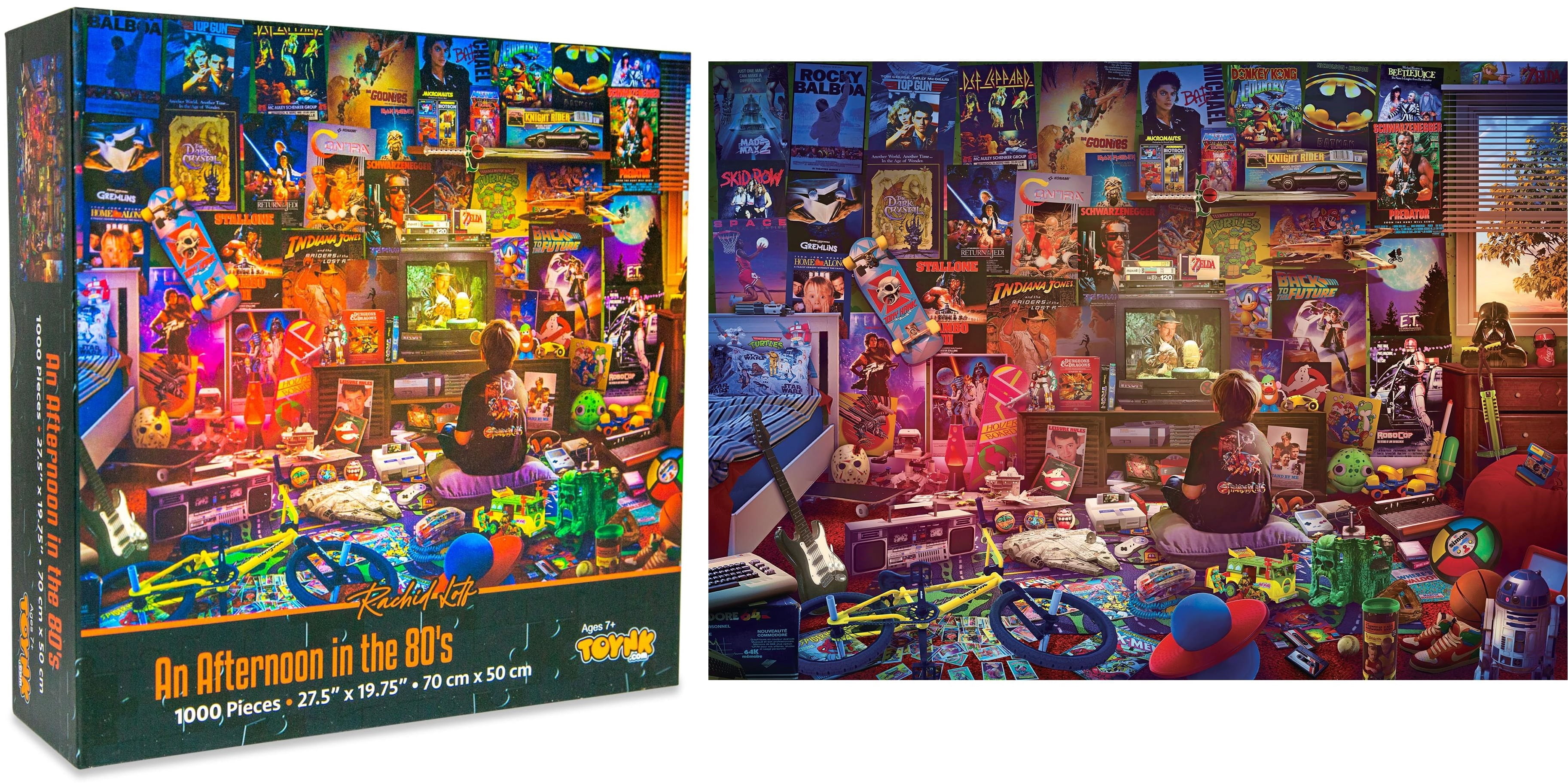 Toynk Toys, An Afternoon in the 80s Retro 1000-Piece Jigsaw Puzzle