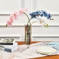 thumbnail image 4 of Plastic Vase 11.8"×3.9" Translucent Cylinder Vase Durable Flower Vase Storage Bottle for Modern Home Wedding Decor Vertical Stripes, 4 of 6
