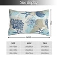 thumbnail image 4 of Kll Algae Corals And Seashells Pillow Covers Envelope Closure,Super Soft And Cozy Fuzzy Fleece Pillow Case Cover (Pillow core not included) 20"X30", 4 of 9