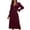 Red, variant on Bibifish Womens Dress V Neck Shirt Dress Elegant Spring Autumn Casual Long Dress Comfortable Long Sleeve Daily Wear Going Out Dress