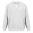 thumbnail image 3 of Yaoyar Mens Long Sleeved V-neck Casual Tee Fake Two Piece Waffle Casual Breathable Top Button Shirt Casual Shirt Henley Shirt, 3 of 3
