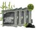 thumbnail image 1 of 4 pack, Natural Activated Bamboo Charcoal Bags, Air Purifier, Fragrance Free, Deodorizer, For Homes, Closet, Cars, Absorbs Odor, Pet Friendly, (4 bags 200g each individually packaged),, 1 of 7