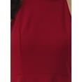 thumbnail image 5 of INSPIRE CHIC Women's Halter Neck Dresses Sleeveless Formal Cocktail Midi Dress L Wine Red, 5 of 6