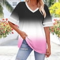 thumbnail image 5 of Sports Shirts for Women Dqueduo Women's Oversized-neck Short Sleeved Solid Summer Base Shirt Sports T-shirt White XL, 5 of 8