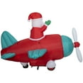thumbnail image 4 of Airblown® Animated Santa in Vintage Airplane 61" Inflatable Christmas Outdoor Yard Decor, 4 of 5