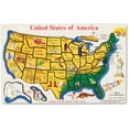 Melissa & Doug USA Map Wooden Puzzle (45 pcs)