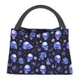 thumbnail image 1 of Easygdp Skull flower leaf purple Bolsa de Almuerzo Insulada Reutilizable, Bolsa de Mano y Bandolera para Oficina, Trabajo, Viajes, 1 of 6