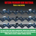 thumbnail image 5 of 3 Pack 5 Inch Chainsaw Chain 0.30" Pitch .043" Gauge 28 Drive Links Semi-Chisel Chain Saw Chains for Sun Joe : 24V-HCS-LTE. 24V-HCS-CT Handheld Chainsaw, 5 of 11