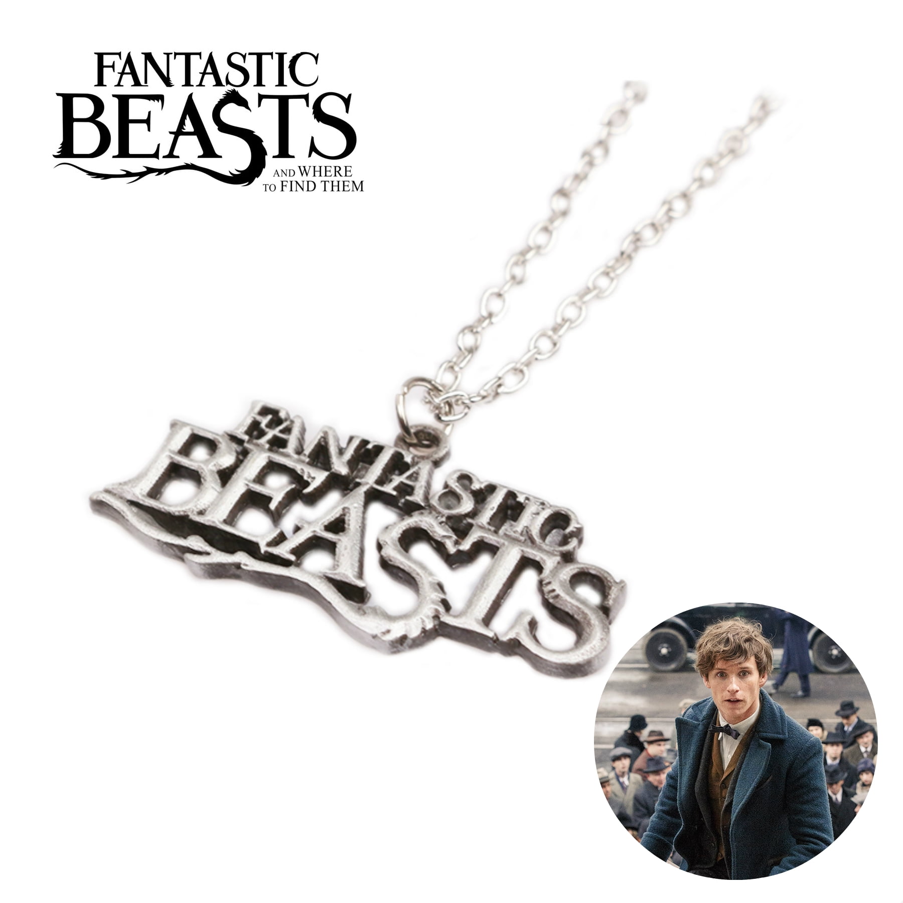 Harry Potter Fantastic Beasts Necklace Pendant Logo Text Movies Books Cosplay Jewelry by