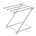thumbnail image 1 of Adjustable Foldable PP Kitchen Organizer: Multifunctional Countertop Rack for Towels & Cups, No-Drill Installation, Space-Saving Design, Suitable for Kitchen/Canteen/Restaurant, Grey Color, Compact, 1 of 5