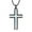 Black Corss White Opal, variant on Coachuhhar Cross Necklace for Men 925 Sterling Silver Crucifix Pendant Necklace Religion Cross Jewelry Gifts for Father Husband Son
