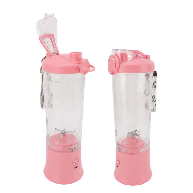 Portable Blender, USB Electric Blender Mini Juicer Cup with Stainless Steel Blades, 2 Modes for Making Smoothies Juice Shakes, for Travel Camping Gym Office, 600ml