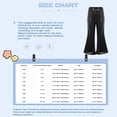 thumbnail image 7 of Zaldita Toddler Girls Hip Hop Jazz Streetwear Bell Bottom Pants Kids Sequined Performance Trousers Flare Pants A Royal Blue 6-7, 7 of 7