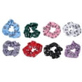 thumbnail image 1 of Miangastore 8 Pcs Élastiques pour Filles, Cordes pour Cheveux, Chouchous Imprimés, Chouchou Queue de Cheval, Élastiques pour Cheveux, 1 of 9