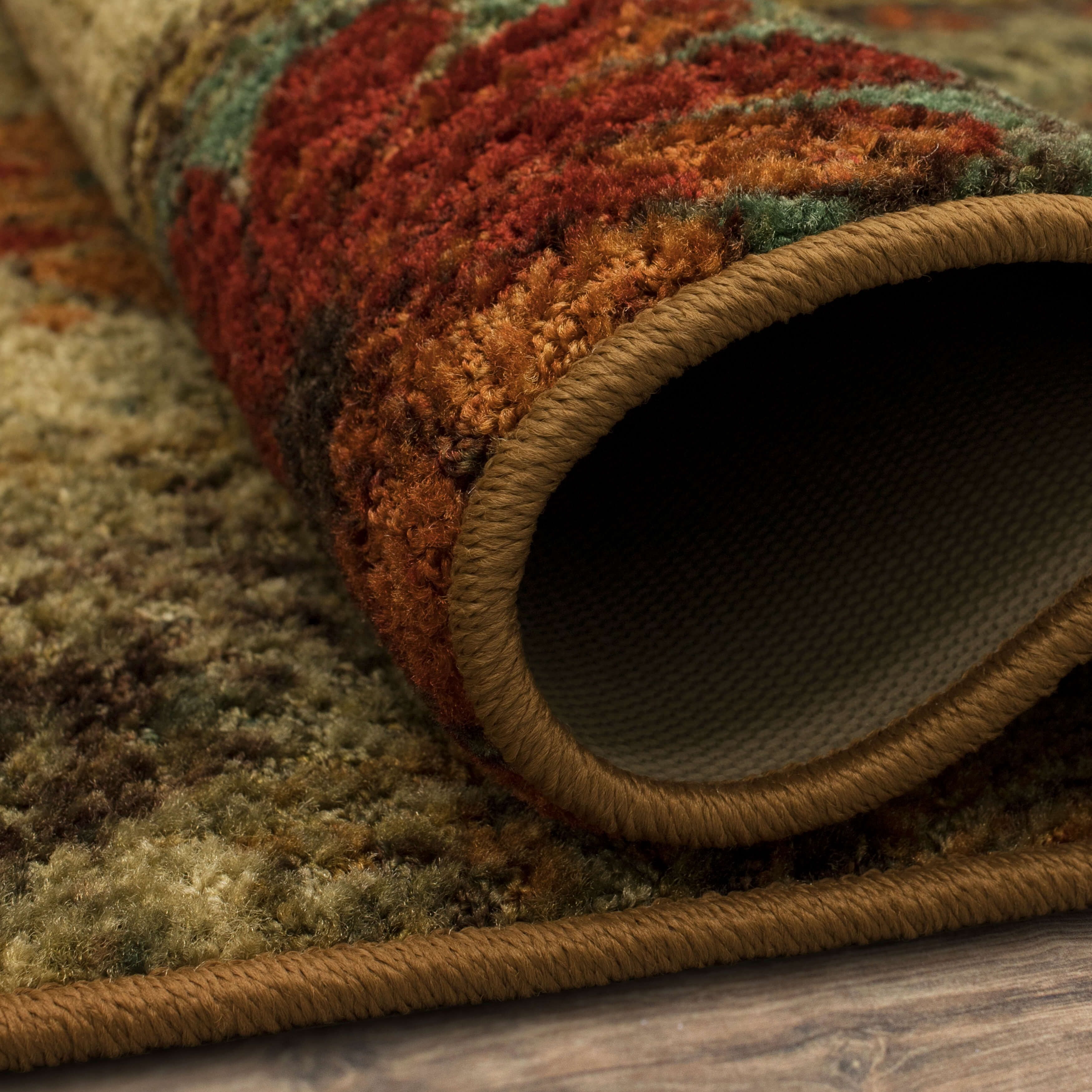 Mohawk Home Caravan Medallion Multi Low Pile Non-Slip Stain/Fade Resistant Indoor Area Rug, 7' 6" x 10'