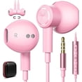 thumbnail image 1 of wonima11 Wired Earbuds 3.5mm Headphones with Microphone, Magnetic in-Ear Audio 3.5mm Jack Noise Canceling Earphones Stereo Clear Call Volume Control for Airplanes Kindle Nintendo Switch MP3 Android, 1 of 1