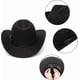 thumbnail image 4 of Unisex Cowboy Hat, Western Hat For Men Cowboy Felt Hat Adjustable Outdoor Hat, 4 of 5