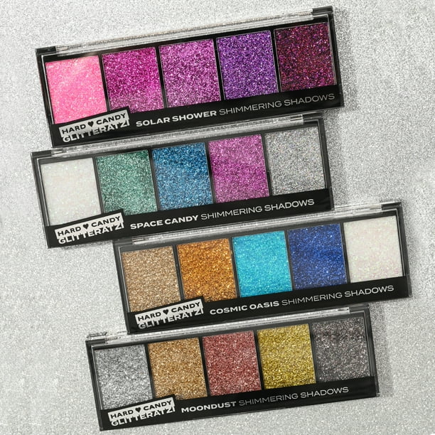Hard Candy Glitteratzi, Eye Shadow Palellet, Glitter Finish
