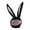 Black, variant on Cute Plush Bunny Hat with Long Ears for Women Men, Soft Polyester Animal Hood Cap, Winter Warm Cosplay Headwear Party Accessory, Funny Festive Gift
