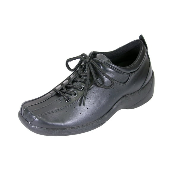 24 HOUR COMFORT Tara Wide Width Professional Sleek Shoe BLACK 6