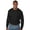 BLACK, variant on Harbor Bay by DXL Big and Tall Men's Wicking No-Pocket Long-Sleeve Tee Shirt, Granite Heather, 2XL