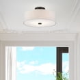 thumbnail image 3 of Livex Lighting Meridian 7.5" 3-Light Metal Ceiling Mount in English Bronze, 3 of 13