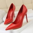 thumbnail image 3 of Zapatos de tacón alto para mujer, de estilo coreano, sencillos, versátiles, con punta estrecha, profesionales, ajustados, a la moda, 3 of 5