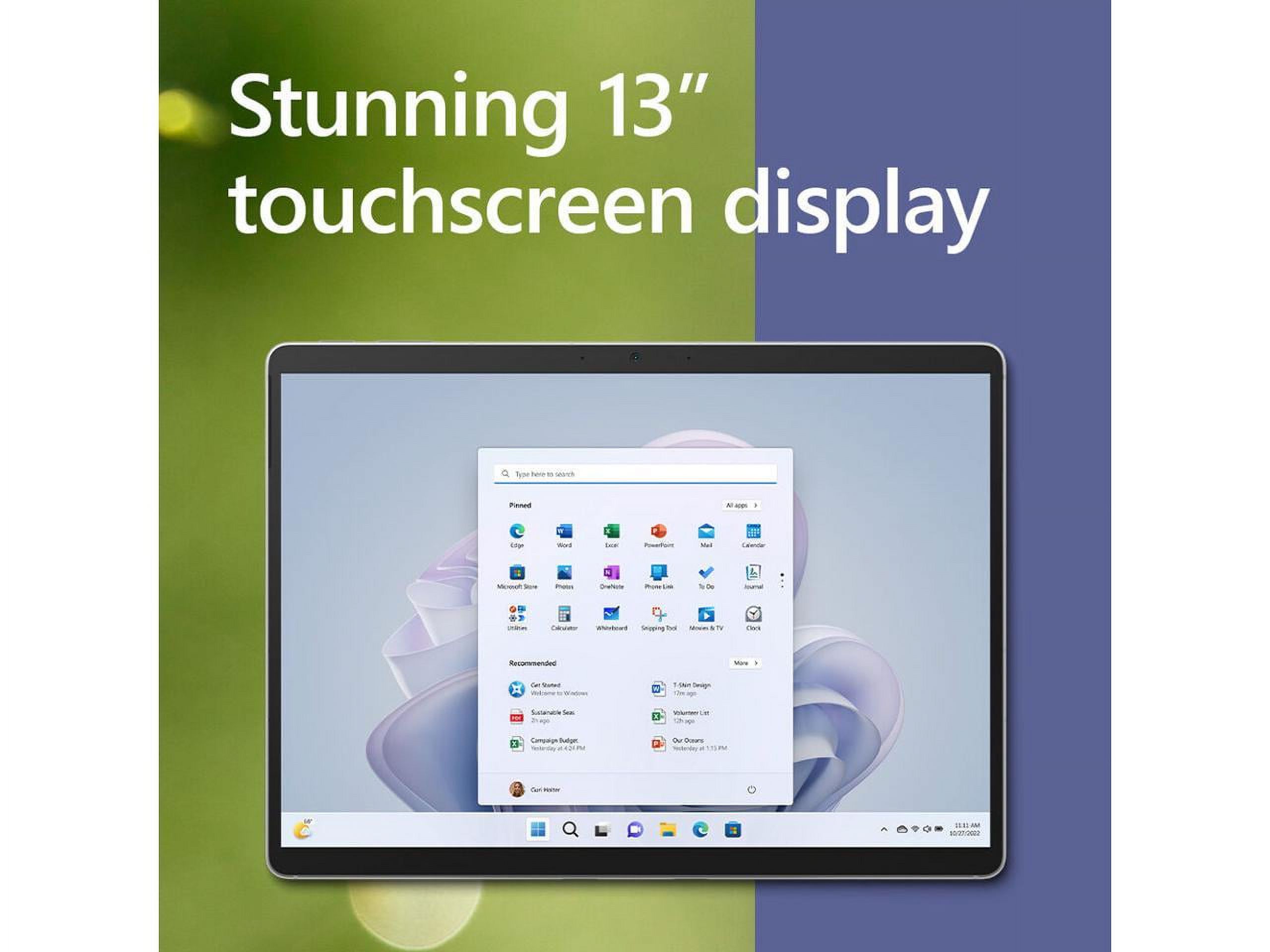 Microsoft Surface Pro 9 For Business - 13" PixelSense Display - Microsoft SQ3 Processor - 8GB RAM - 256GB SSD - Windows 11 Pro -  (Wi-Fi + 5G) - Platinum  RUB-00001 - image 3 of 8