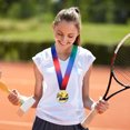 thumbnail image 4 of Medalla de tenis Medalla del ganador Medalla del primer lugar Medalla de alegría Medallas deportivas Medallas de premio Regalos de tenis Favores de fiesta, 4 of 5