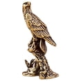 thumbnail image 4 of DOLITY Brass Eagle Statue Bird Desktop Home Garden Home Decor Lawn Lifelike Decorations, 4 of 9