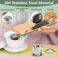 thumbnail image 3 of 2 Pack Tea Strainers for Loose Tea, Extra Fine Mesh 18/8 Stainless Steel Tea Infuser, Loose Leaf Tea Steeper Tea Diffuser, 3 of 7