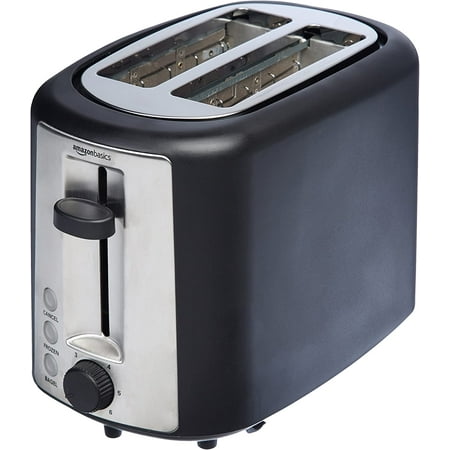 

2 Slice Extra-Wide Slot Toaster with 6 Shade Settings Black