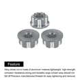 thumbnail image 4 of Tuercas Hexagonales de Aluminio Unique Bargains M4 para Ruedas RC Color Titanio 4Pcs, 4 of 6