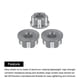 thumbnail image 4 of Tuercas Hexagonales de Aluminio Unique Bargains M4 para Ruedas RC Color Titanio 4Pcs, 4 of 6