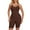 1-1,Brown, variant on Shapewear for Women Tummy Control Bodysuit Seamless Adjustable Straps Body Shaper
