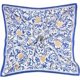 thumbnail image 1 of Pañuelo cuadrado de satén de poliéster con estampado floral vintage azul de 27,5 x 27,5 pulgadas, estilo bohemio, para el pelo, de seda, estampado, 1 of 9
