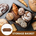 thumbnail image 3 of HEALEEP Rattan Style Bread Basket With Lid Food Display Baskets Brown 1 Basket, 3 of 8