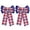 Plaid Blue, variant on Gustave 2Pcs Christmas Bows 8”x13” Large Velvet Plaid Bow Christmas Tree Wreath Ornaments with Glitter Edge for Xmas Holiday Party Home Outdoor Decoration - Striped Red