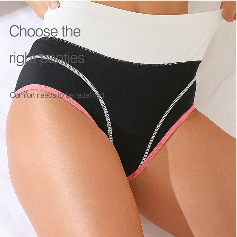 LEEy-world Plus Size Lingerie High Waist Leakproof Underwear For Women Plus  Size Panties Leak Proof Menstrual Panties Physiological Pants,Pink 