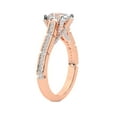 thumbnail image 4 of IGI Certified 2 Carat Radiant Shape Lab Grown Diamond Engagement Ring | 14K Rose Gold | Delphie Channel Set Diamond Ring | FG-VS1-VS2 Quality Friendly Diamonds, 4 of 6
