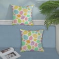 thumbnail image 5 of Easter Pillow Covers 18x18 Set of 2, Easter Colorful Egg Throw Pillows Outdoor Spring Farmhouse Pillow Case Easter Decorations for Home Couch Sofa, 5 of 6